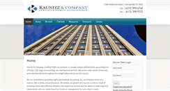 Desktop Screenshot of kaunitzcpas.com