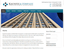 Tablet Screenshot of kaunitzcpas.com